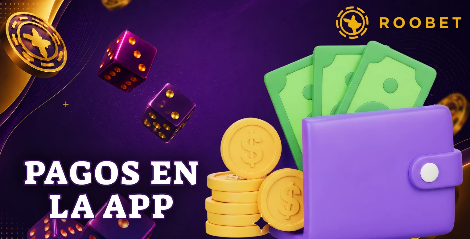 Opciones para depositar y retirar fondos usando Roobet móvil