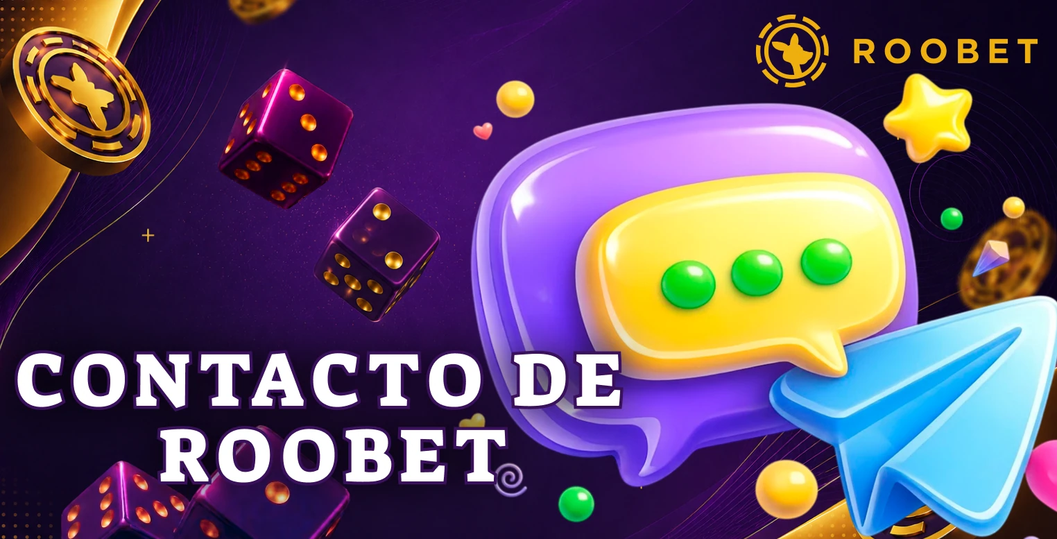 Canales oficiales para contactar con el equipo de Roobet