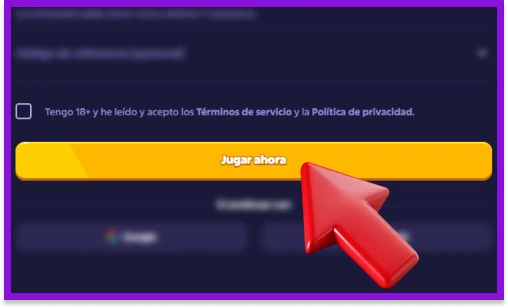 Completar el registro para activar promociones disponibles en Roobet