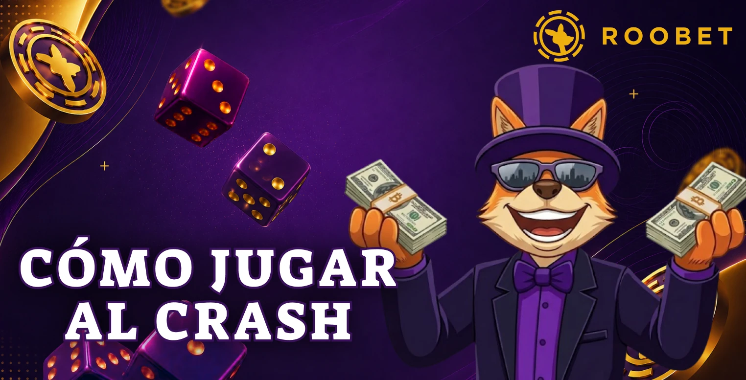 Pasos para comenzar una partida dentro del juego Crash de Roobet
