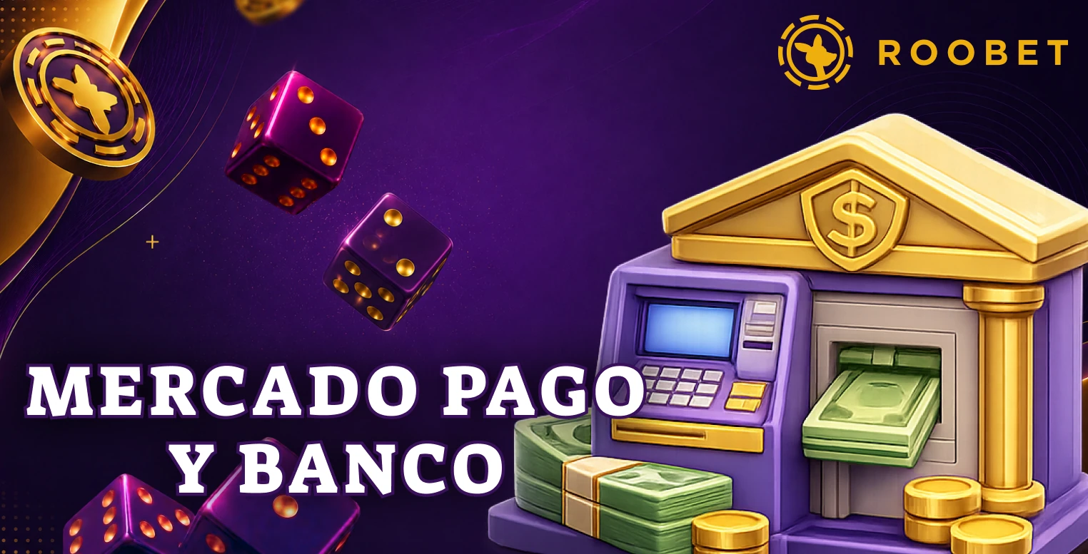 Pagos rápidos mediante Mercado Pago y transferencias bancarias en Roobet