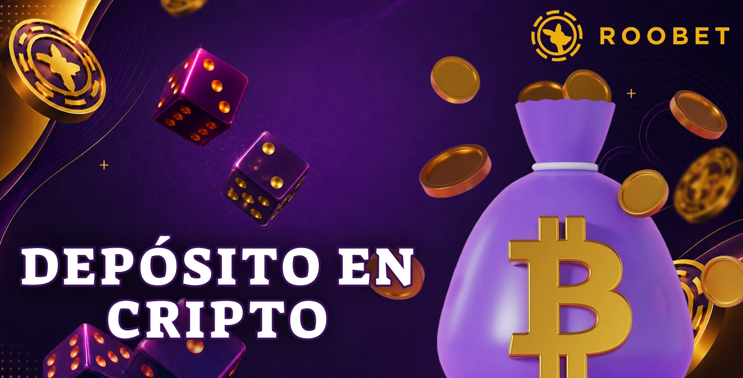 Depósito seguro mediante criptomonedas disponibles en Roobet