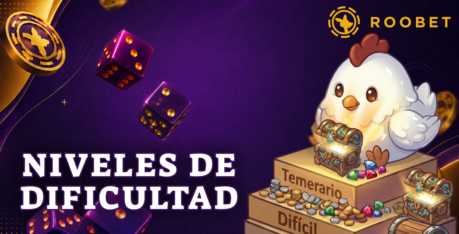 Opciones de dificultad para distintos estilos de juego en Roobet