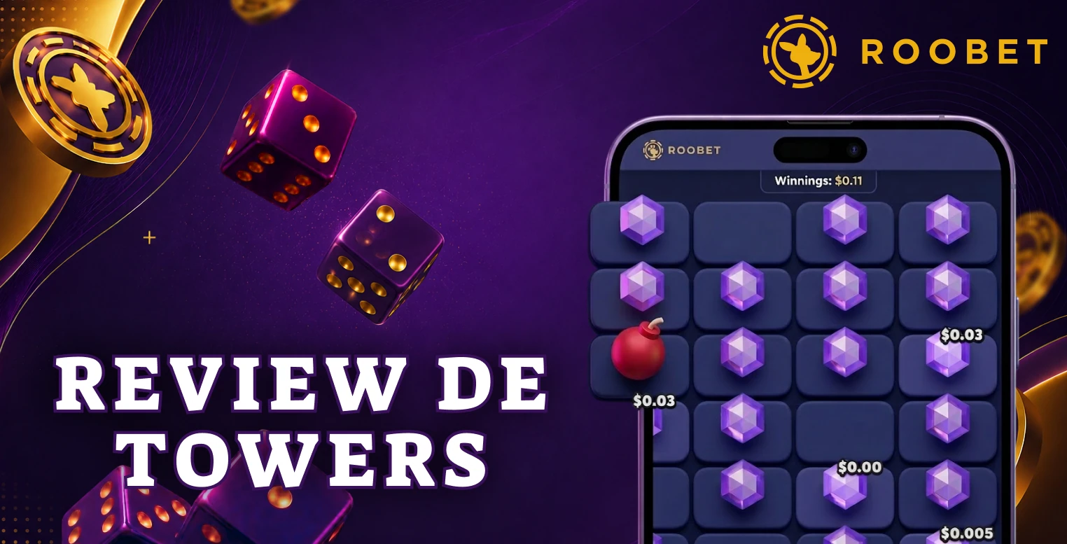 Análisis del juego Towers disponible para jugadores de Roobet