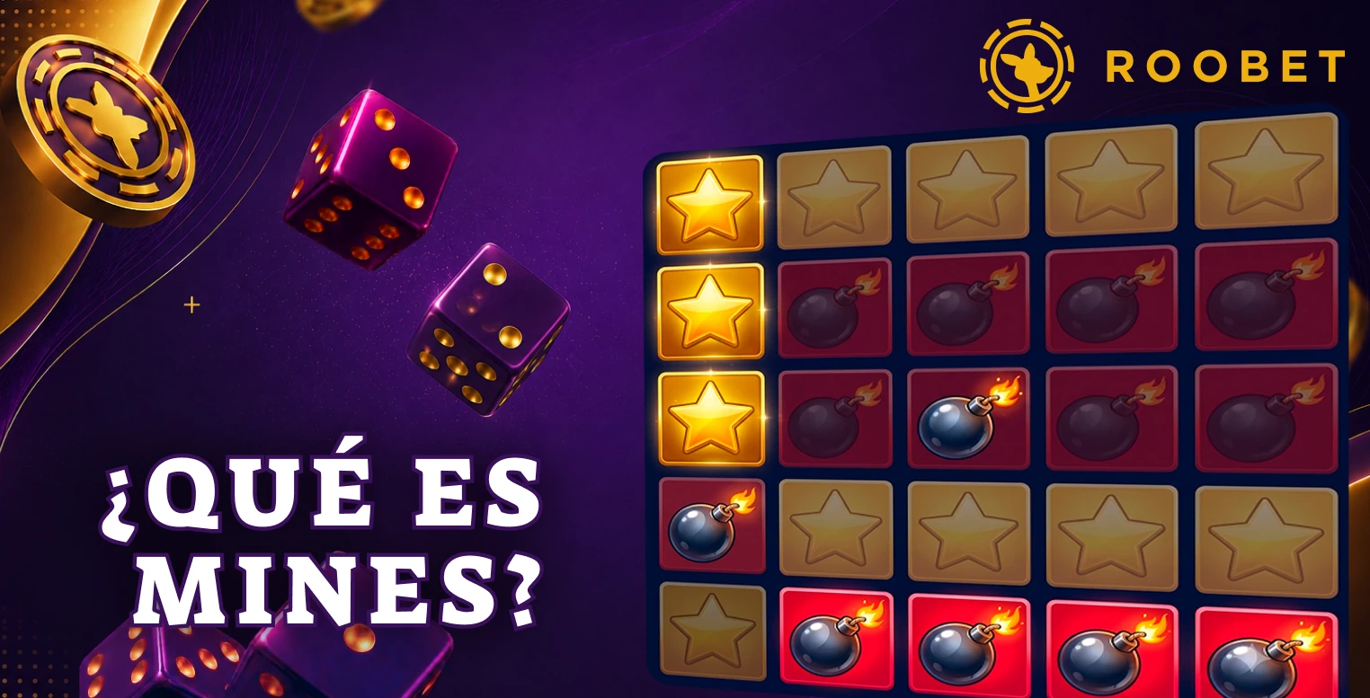 Mecánica y objetivos principales del juego Mines en Roobet