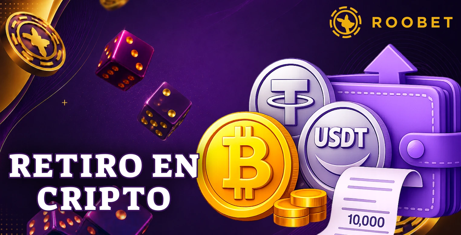 Transferencia de ganancias mediante criptomonedas disponibles en Roobet